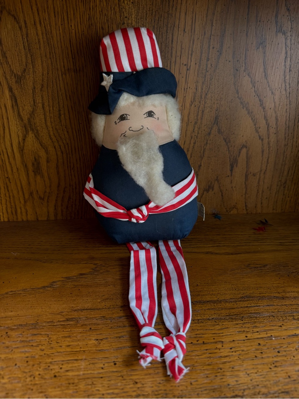Patriotic Red, White & Blue Decorative Doll